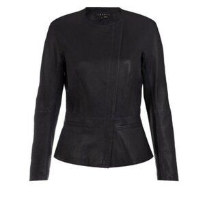 Theory Enora Lamb Leather Jacket, US 0